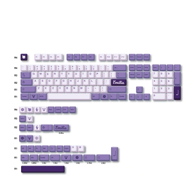  Frost Witch 104+37 MDA profile Keycap PBT DYE Sublimation 1.75U 2U Keys for 60 61 64 84 96 87 104 108 Keyboard